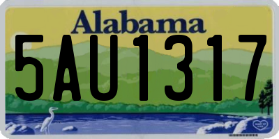 AL license plate 5AU1317