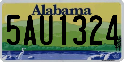 AL license plate 5AU1324