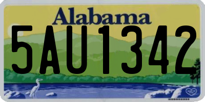 AL license plate 5AU1342