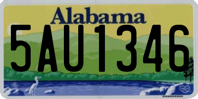 AL license plate 5AU1346