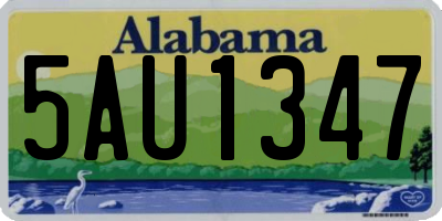 AL license plate 5AU1347