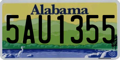 AL license plate 5AU1355