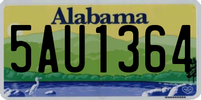 AL license plate 5AU1364