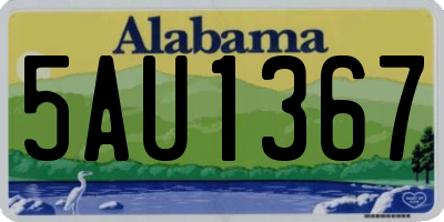 AL license plate 5AU1367