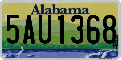 AL license plate 5AU1368