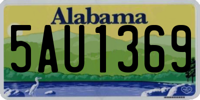 AL license plate 5AU1369