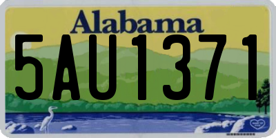 AL license plate 5AU1371