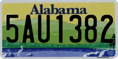 AL license plate 5AU1382