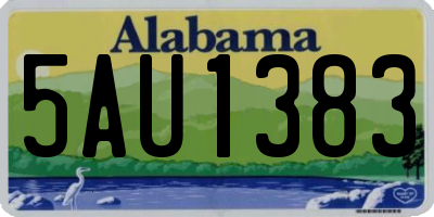 AL license plate 5AU1383