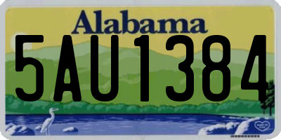 AL license plate 5AU1384