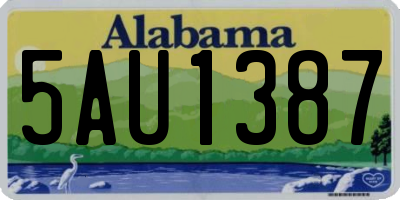 AL license plate 5AU1387