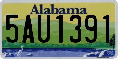 AL license plate 5AU1391