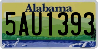 AL license plate 5AU1393