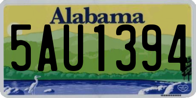 AL license plate 5AU1394