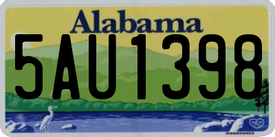 AL license plate 5AU1398
