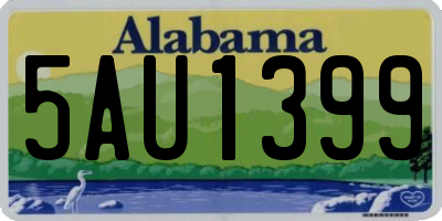AL license plate 5AU1399
