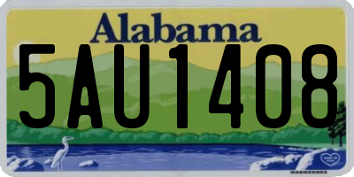 AL license plate 5AU1408