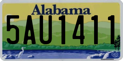 AL license plate 5AU1411