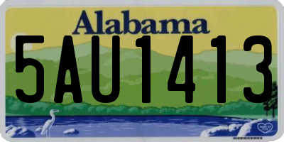 AL license plate 5AU1413