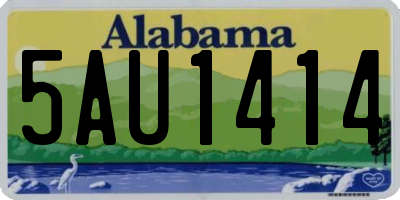 AL license plate 5AU1414