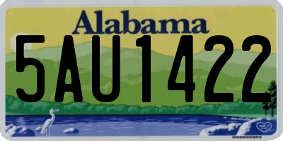 AL license plate 5AU1422