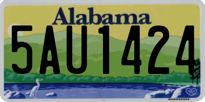 AL license plate 5AU1424