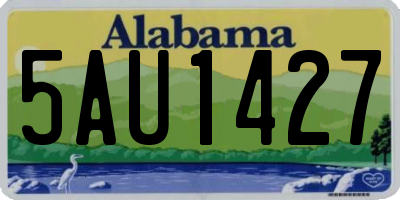 AL license plate 5AU1427