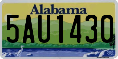 AL license plate 5AU1430