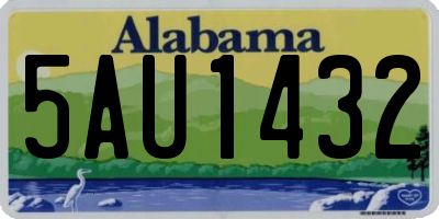 AL license plate 5AU1432
