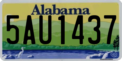 AL license plate 5AU1437