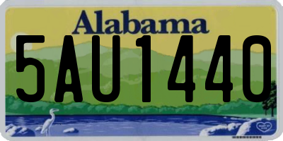 AL license plate 5AU1440