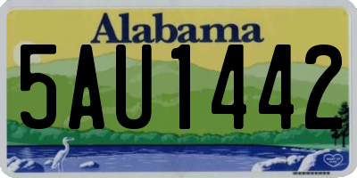 AL license plate 5AU1442