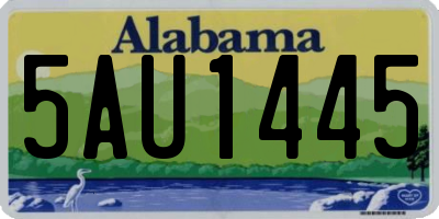 AL license plate 5AU1445