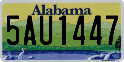 AL license plate 5AU1447