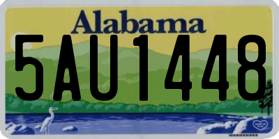 AL license plate 5AU1448