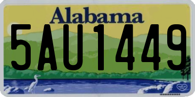 AL license plate 5AU1449