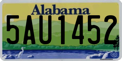 AL license plate 5AU1452