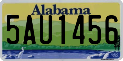 AL license plate 5AU1456