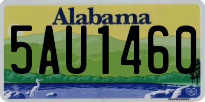 AL license plate 5AU1460