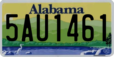 AL license plate 5AU1461