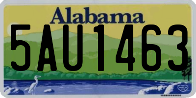 AL license plate 5AU1463