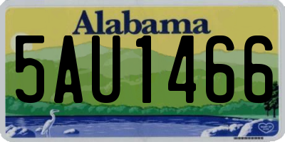 AL license plate 5AU1466