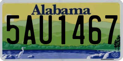 AL license plate 5AU1467