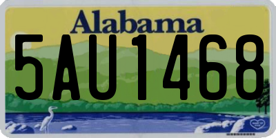 AL license plate 5AU1468