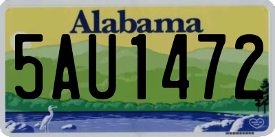 AL license plate 5AU1472
