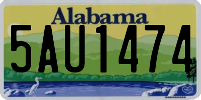 AL license plate 5AU1474