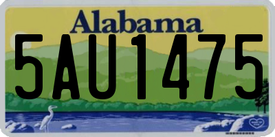 AL license plate 5AU1475