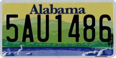 AL license plate 5AU1486