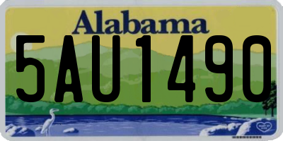 AL license plate 5AU1490