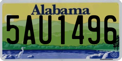 AL license plate 5AU1496